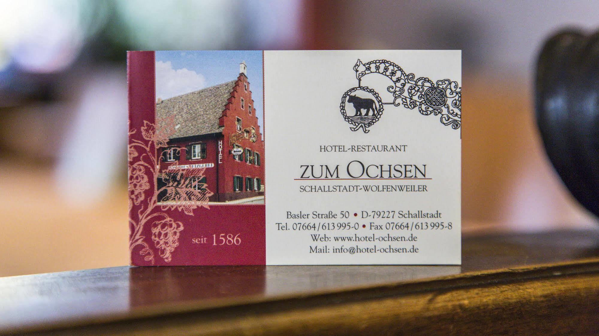 Hotel-Restaurant Zum Ochsen Schallstadt Kültér fotó